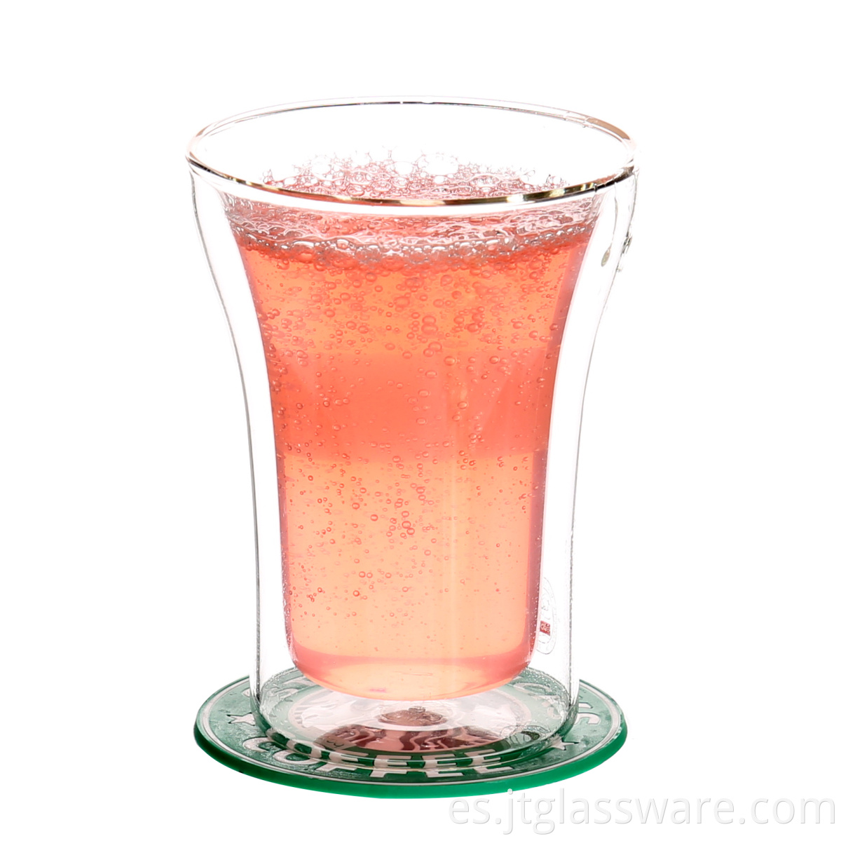 glass tumbler with lid